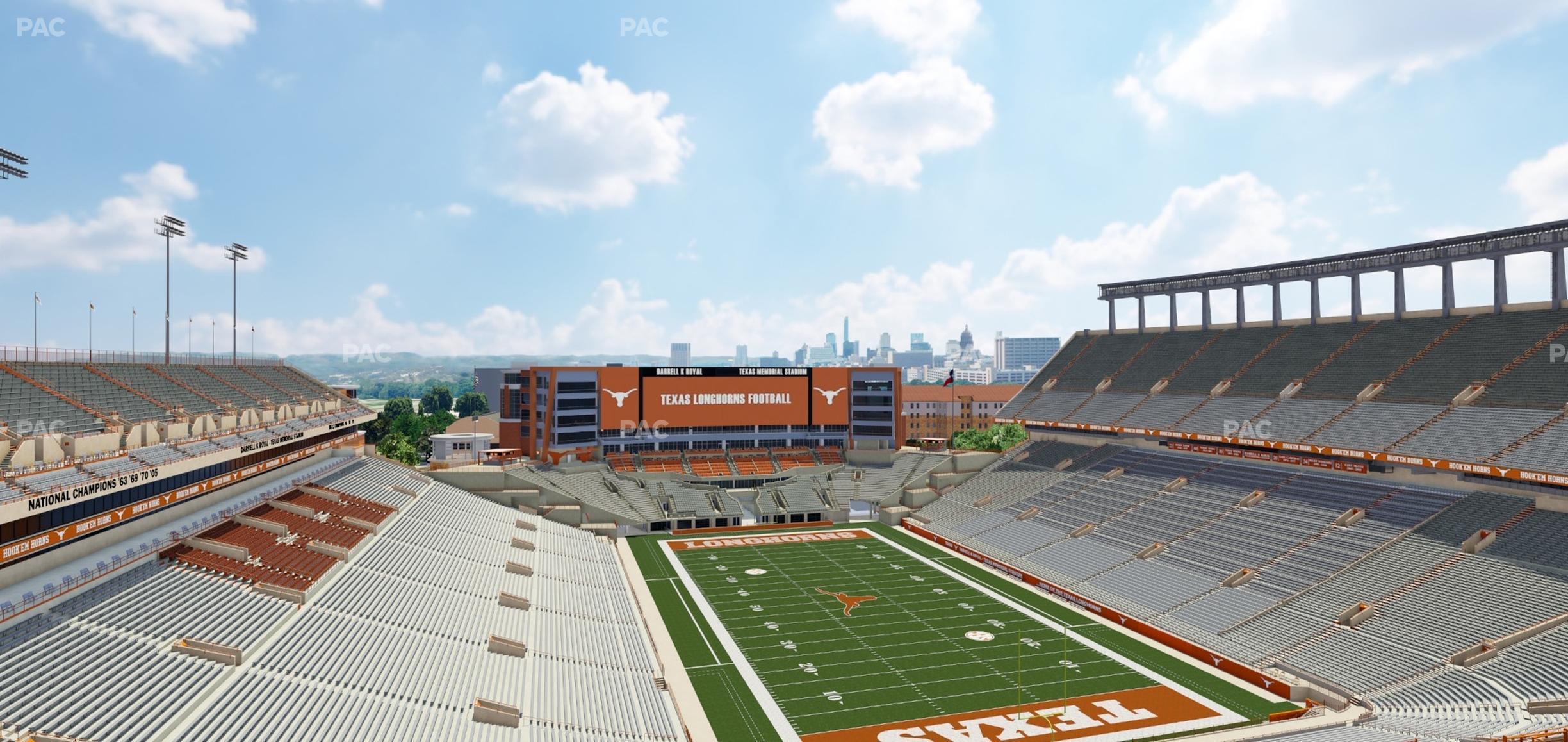 Seating view for Darrell K Royal - Texas Memorial Stadium Section 118