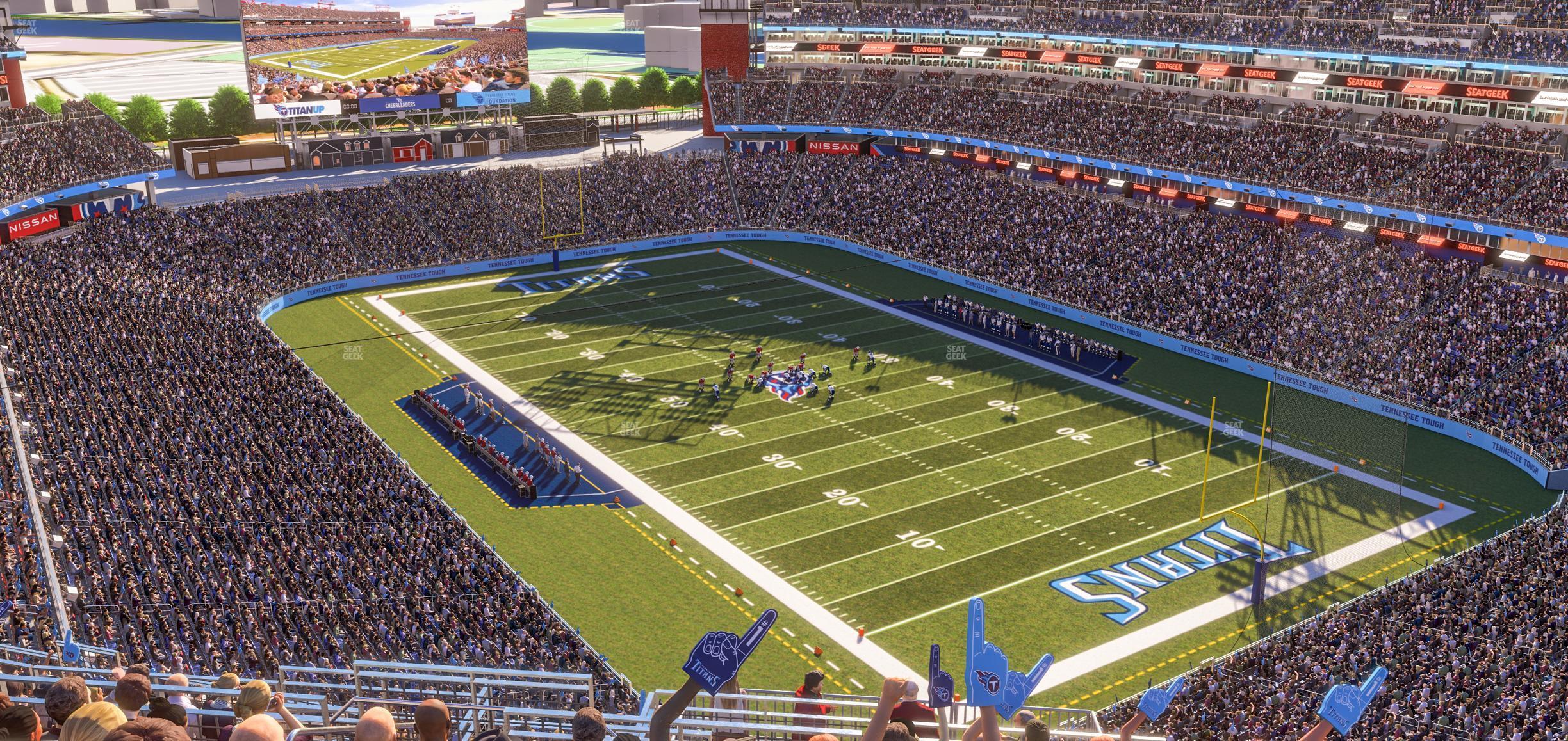 Seating view for Nissan Stadium Section Upper 303