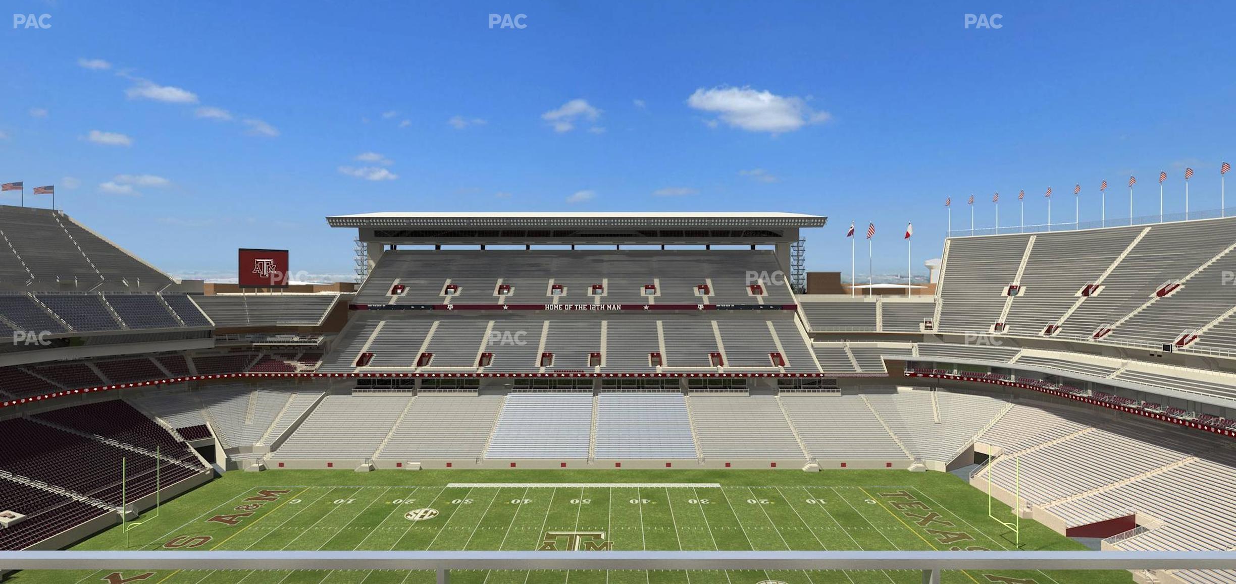 Seating view for Kyle Field Section 306