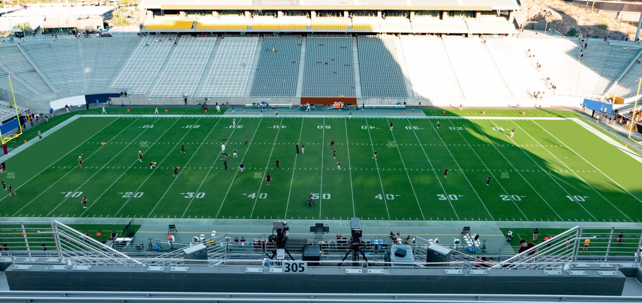 Seating view for Mountain America Stadium Section 305