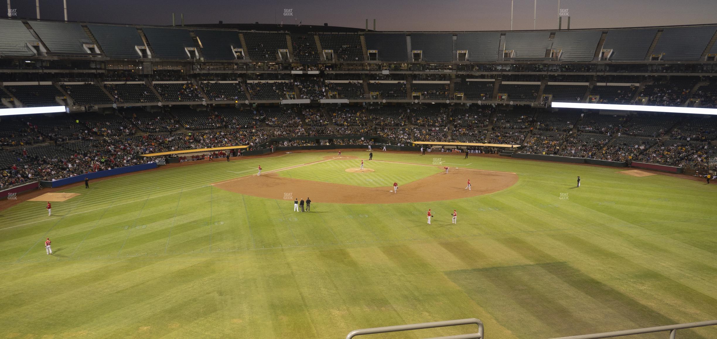 Seating view for Oakland Coliseum Section 245