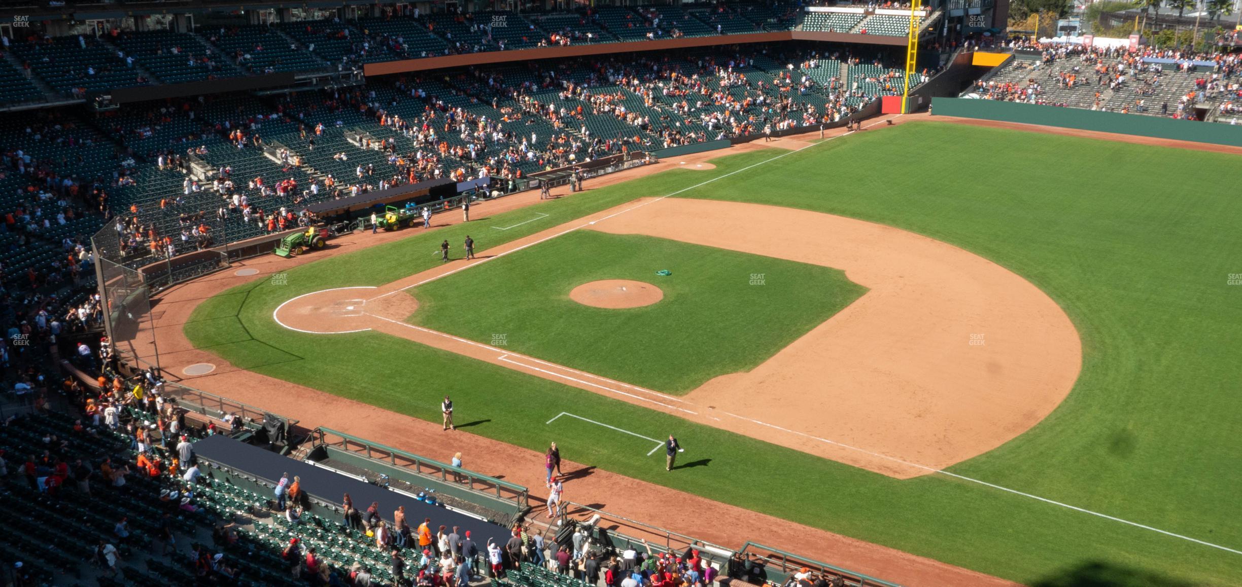 Seating view for Oracle Park Section View Box 305