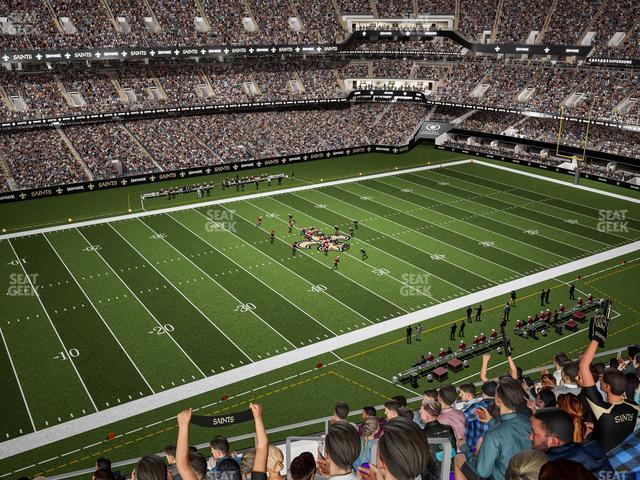 Seating view for Caesars Superdome Section 618