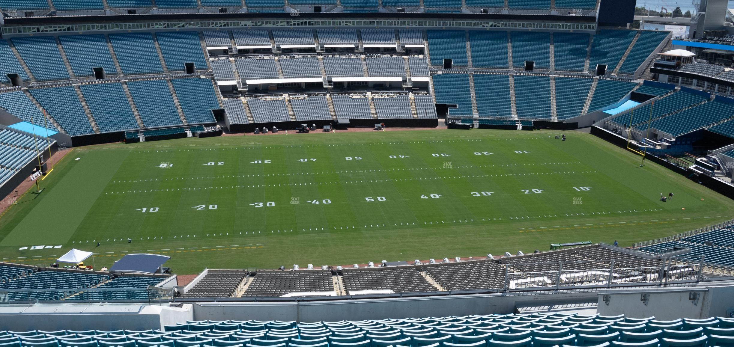 Seating view for EverBank Stadium Section 411