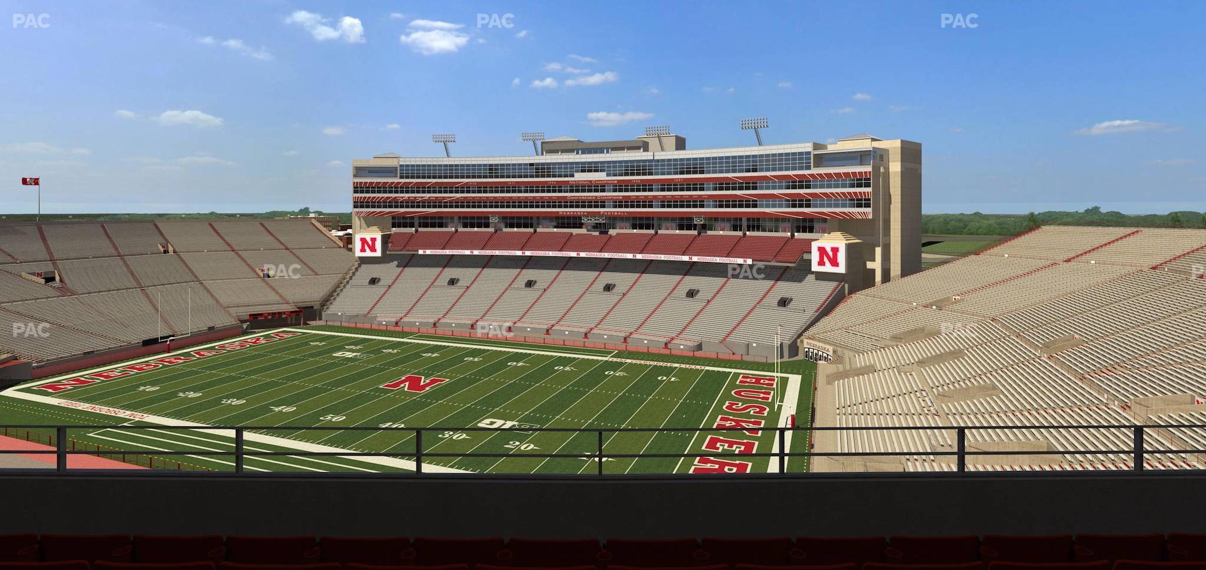 Seating view for Memorial Stadium Nebraska Section 402