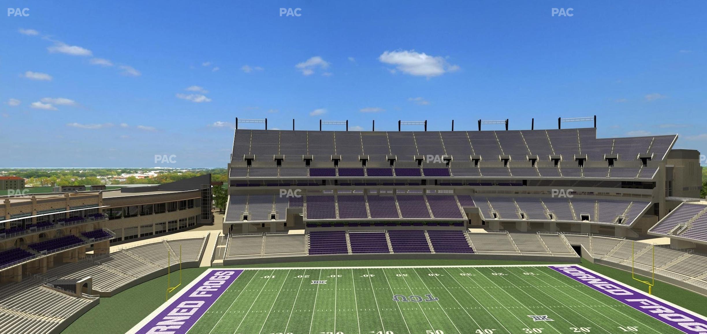 Seating view for Amon G Carter Stadium Section Legends Club 332