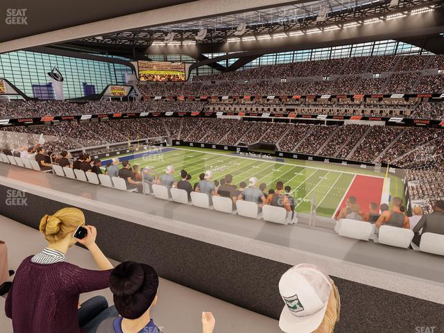 Seating view for Allegiant Stadium Section West Suite 2045