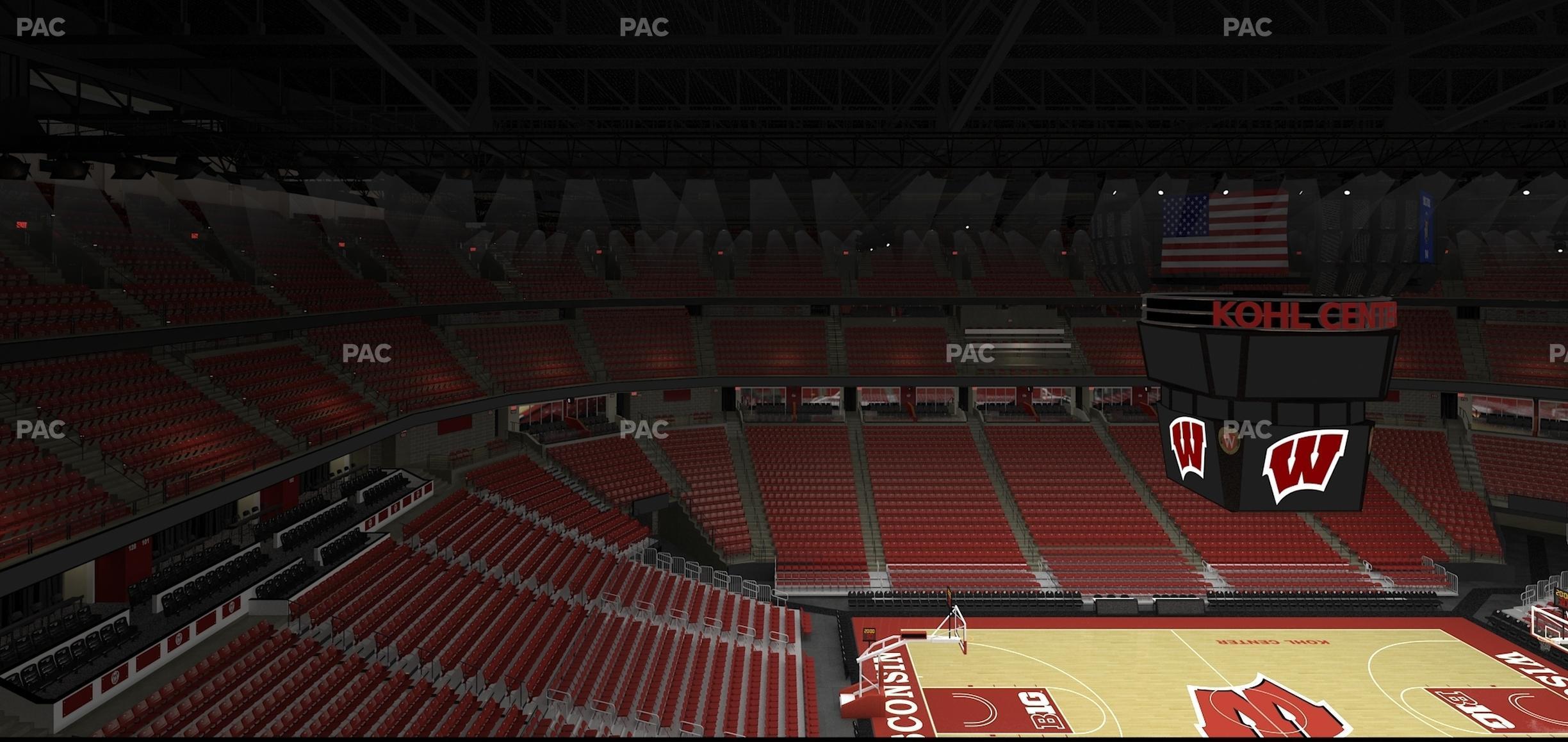 Seating view for Kohl Center Section 324