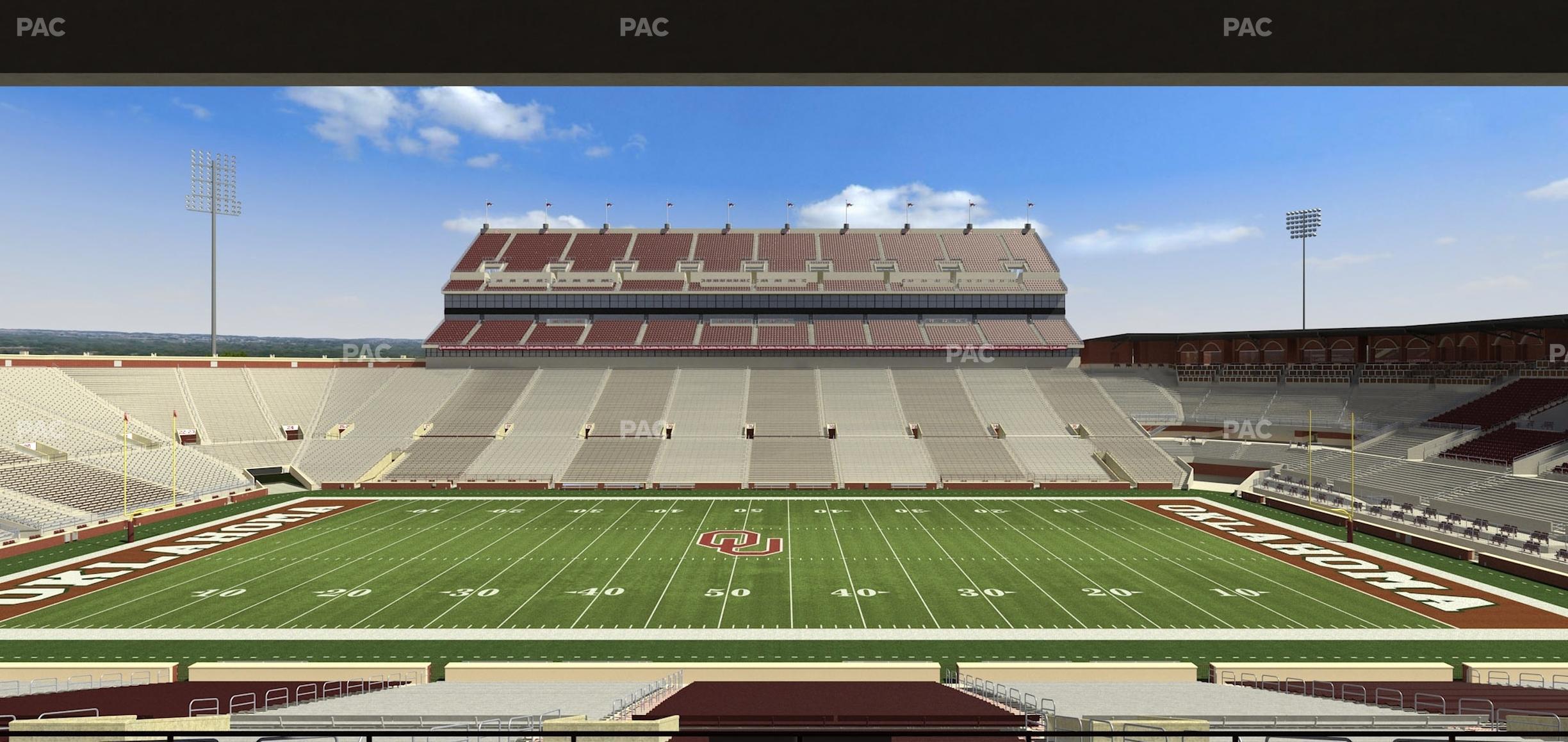 Seating view for Gaylord Family Oklahoma Memorial Stadium Section 5