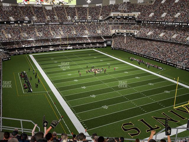 Seating view for Caesars Superdome Section 631