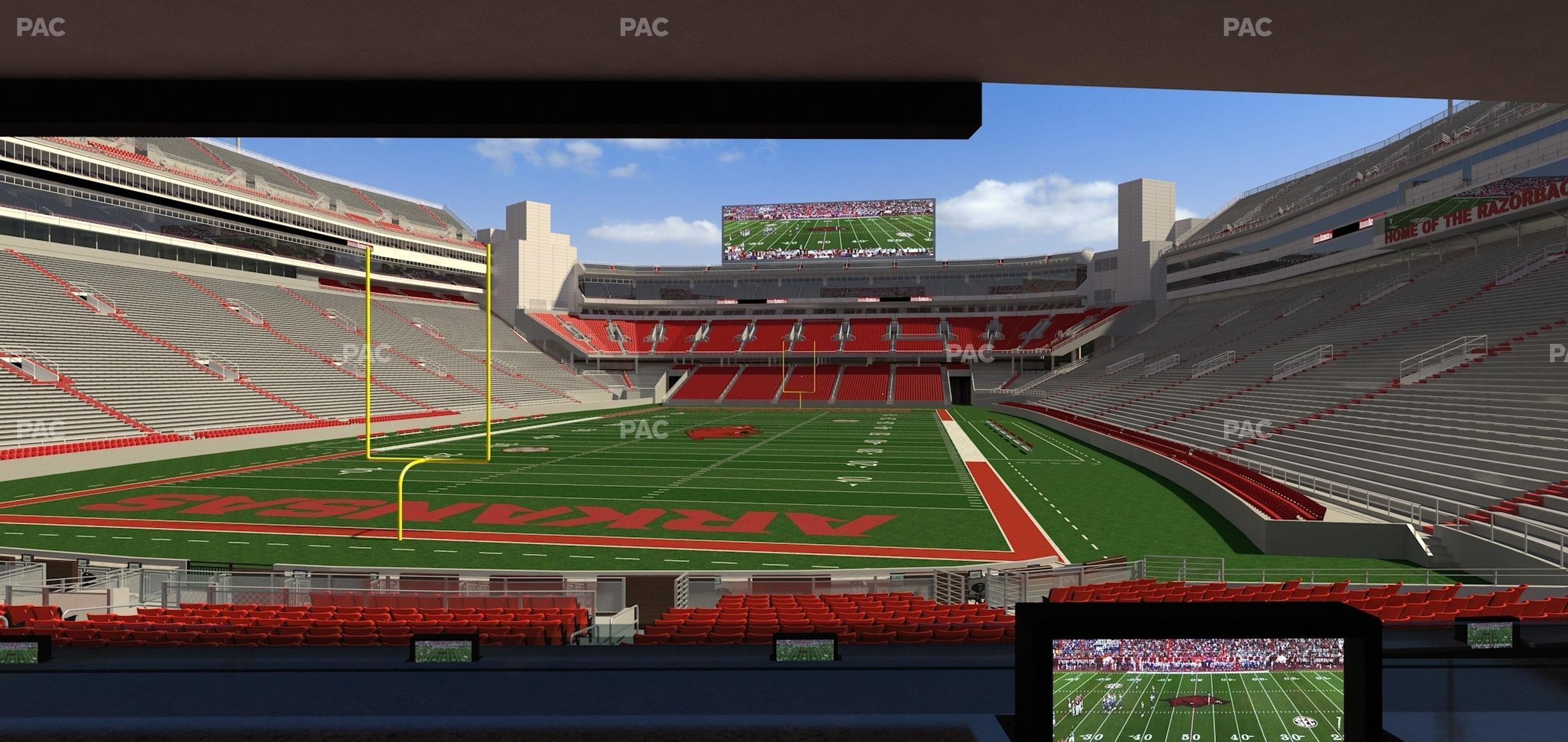 Seating view for Razorback Stadium Section Loge 40