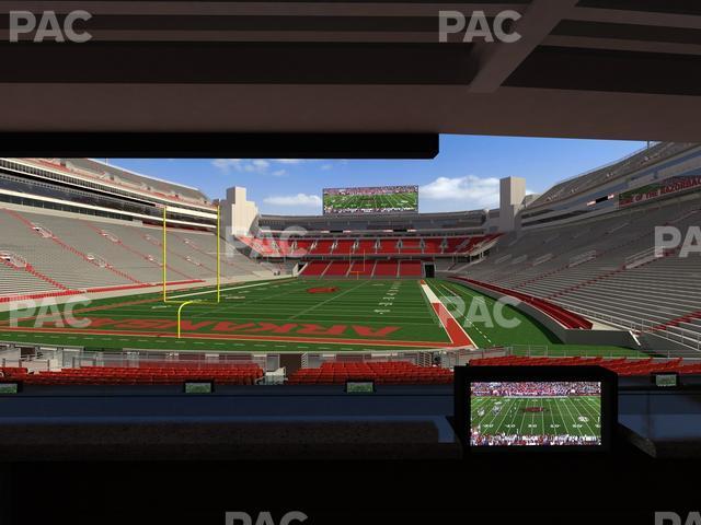 Seating view for Razorback Stadium Section Loge 40