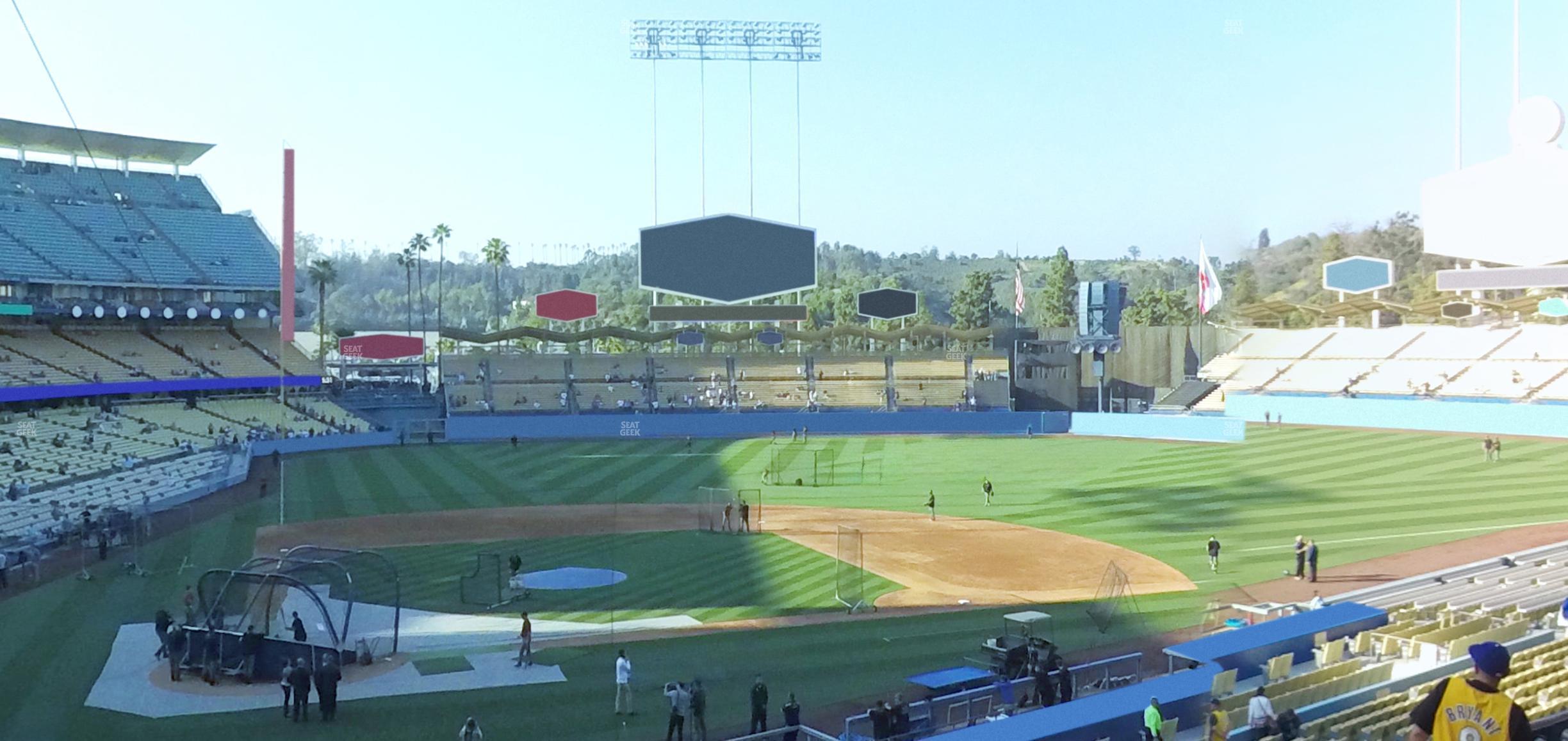 Seating view for Dodger Stadium Section 120 Lg