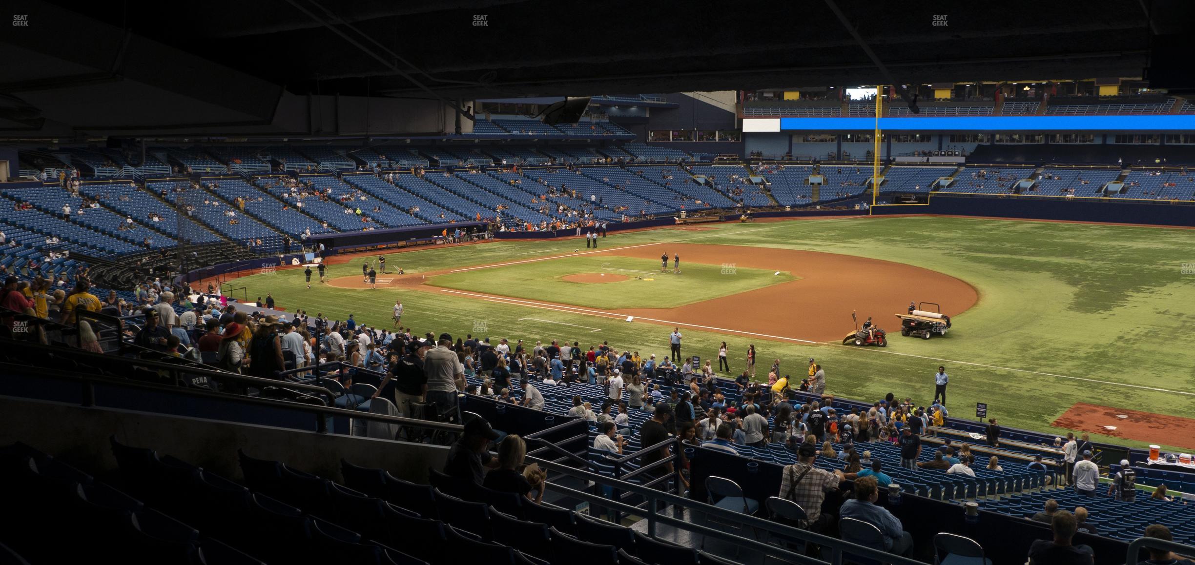 Seating view for Tropicana Field Section 128