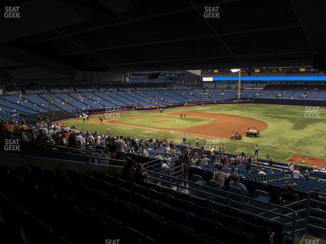 Seating view for Tropicana Field Section 128