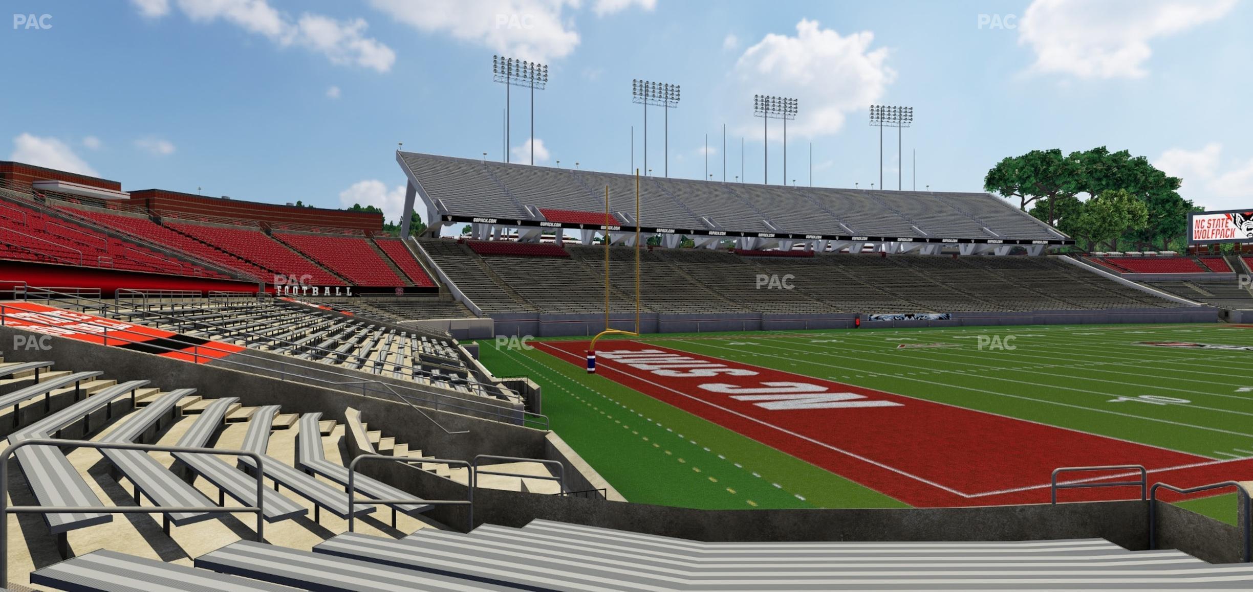 Seating view for Carter-Finley Stadium Section 120