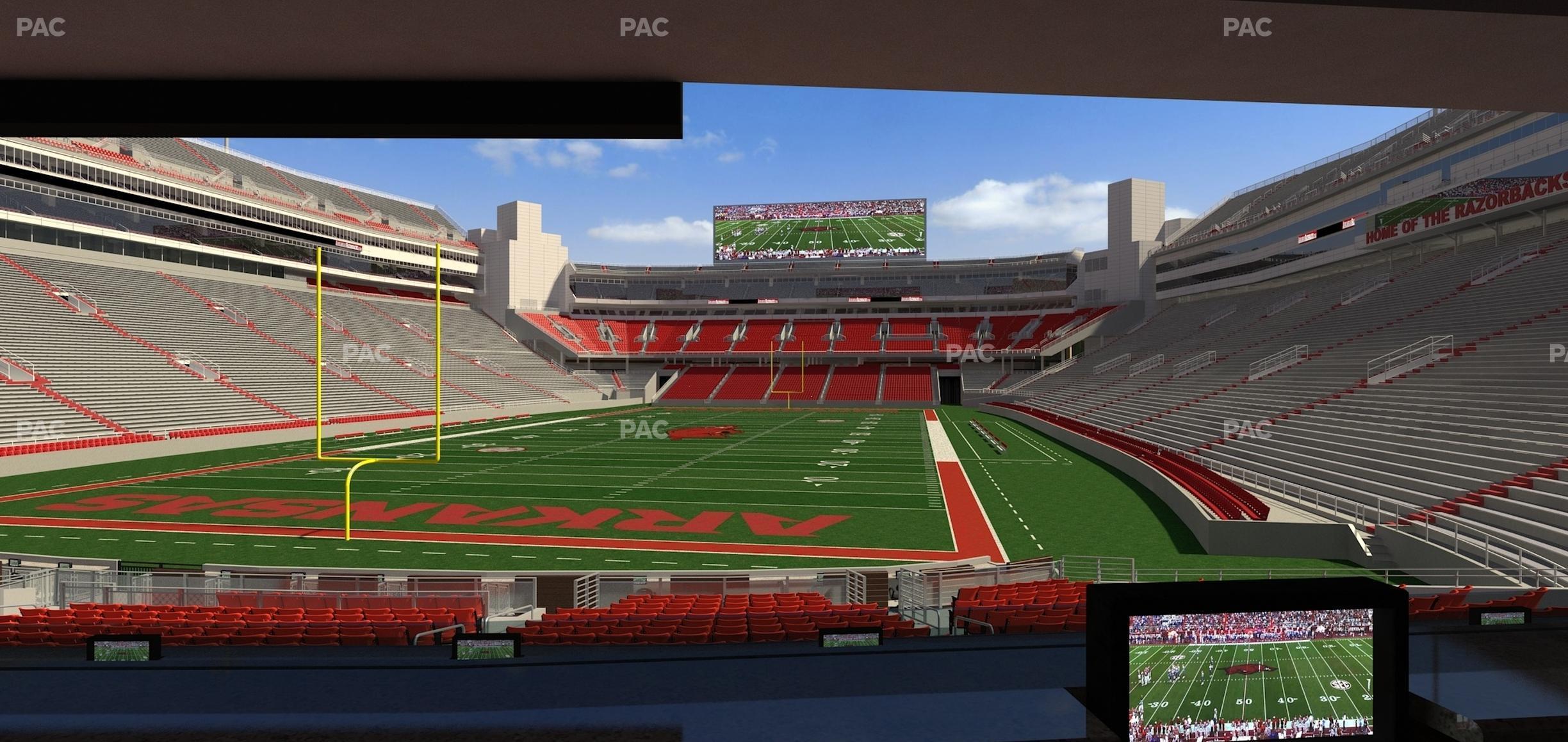 Seating view for Razorback Stadium Section Loge 39