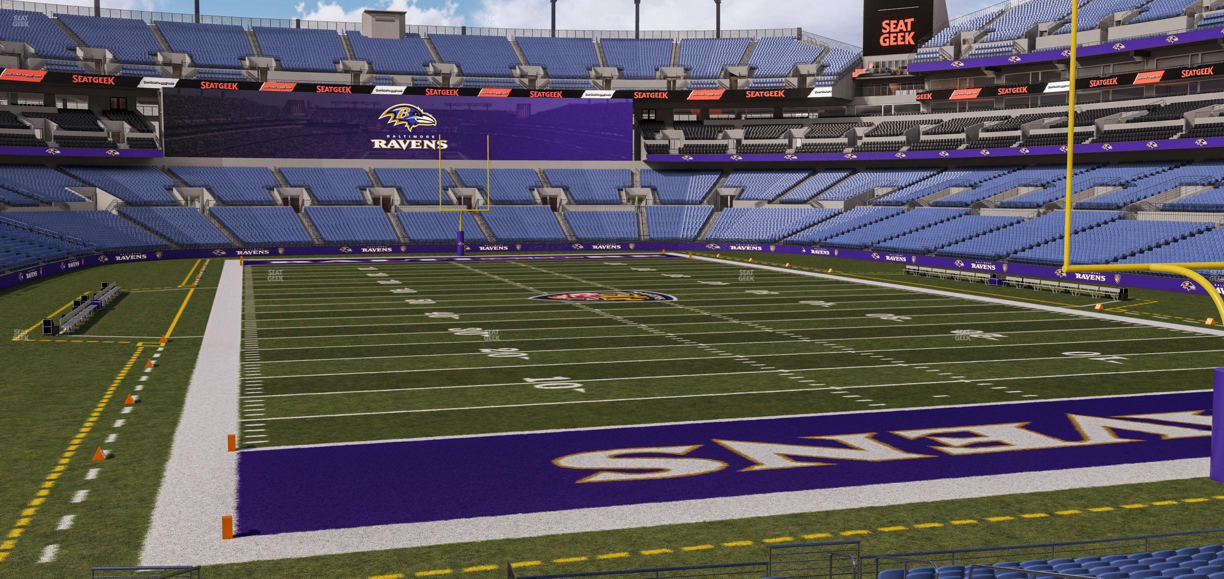 Seating view for M&T Bank Stadium Section 115