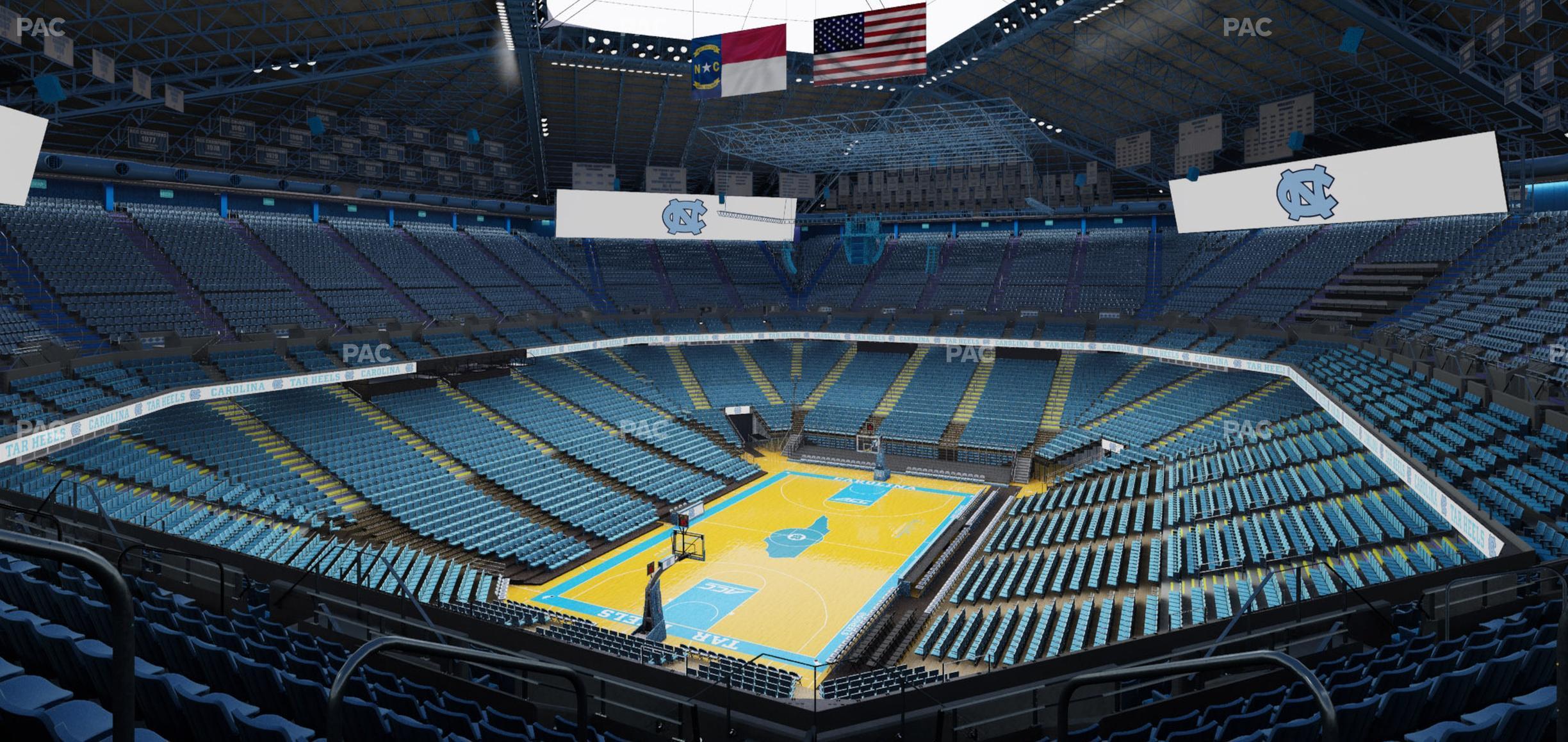 Seating view for Dean Smith Center Section 202 A