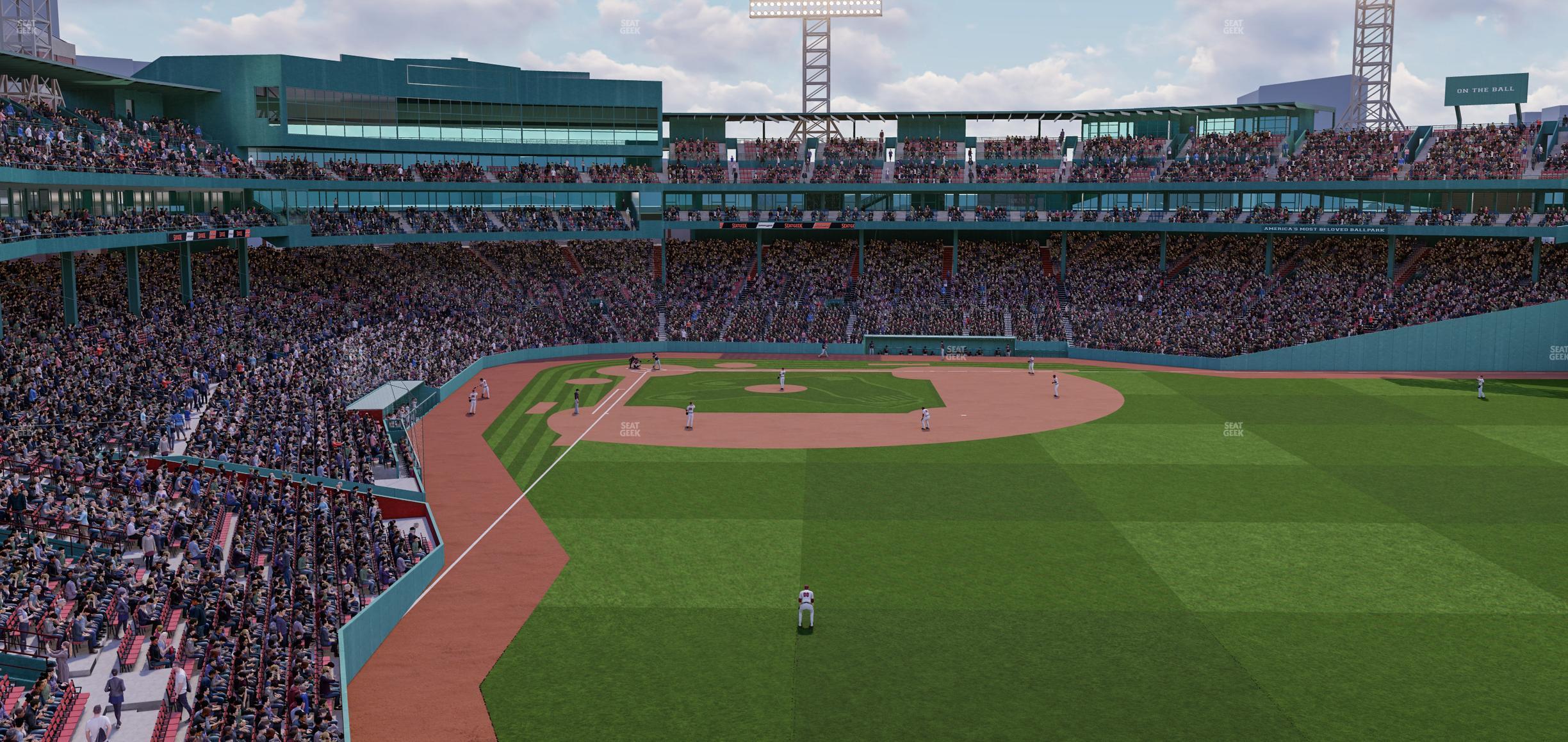 Seating view for Fenway Park Section Right Field Roof Deck Table 105