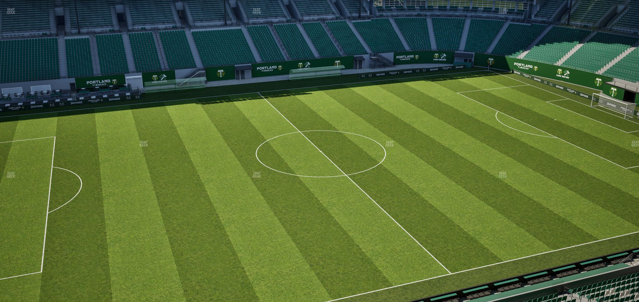 Seating view for Providence Park Section East Vista 3