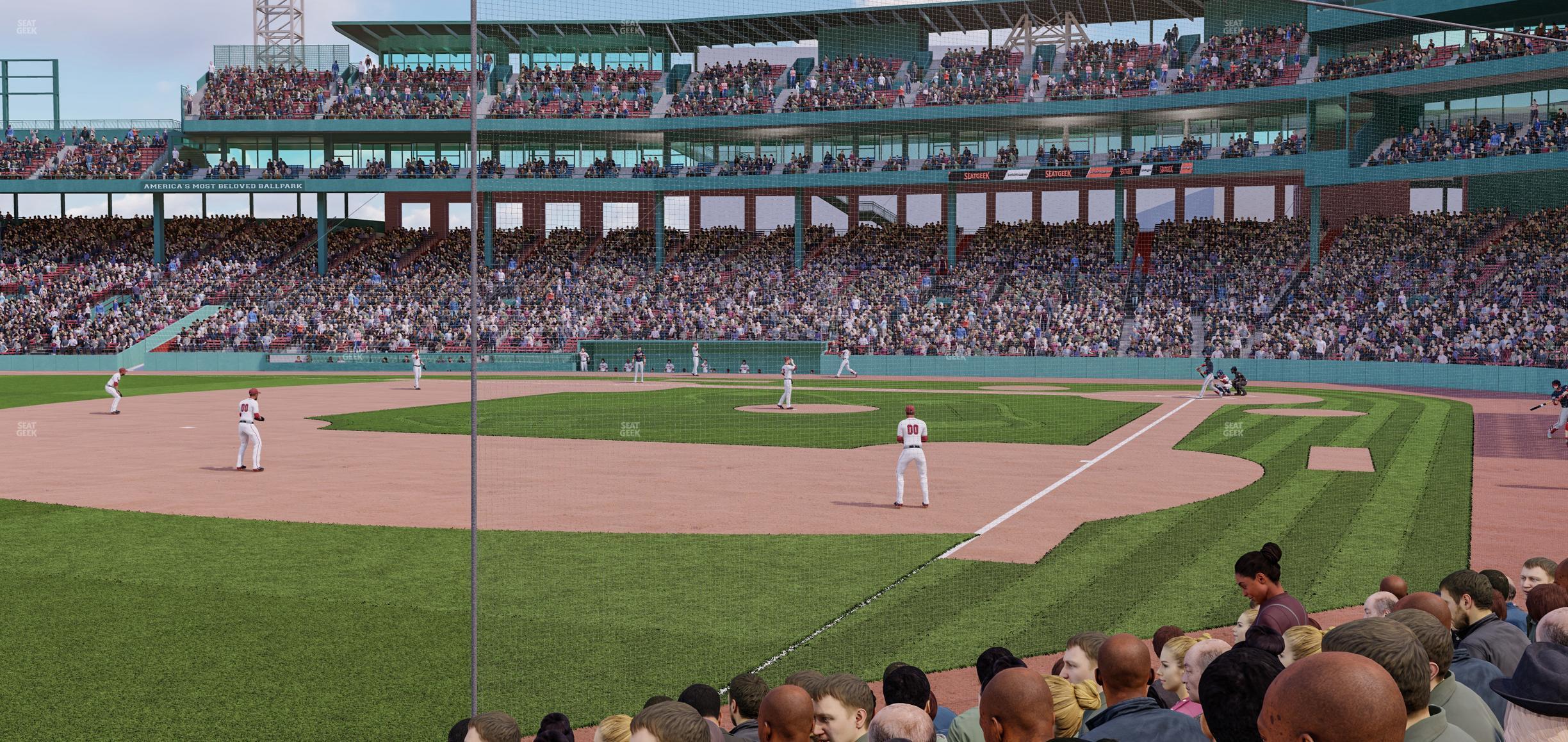 Seating view for Fenway Park Section Field Box 80