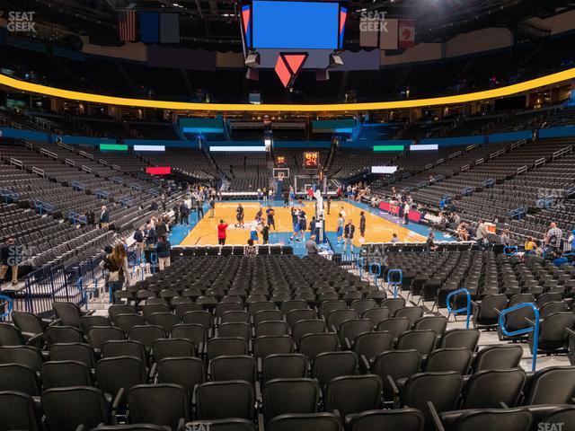 Seating view for Paycom Center Section 101