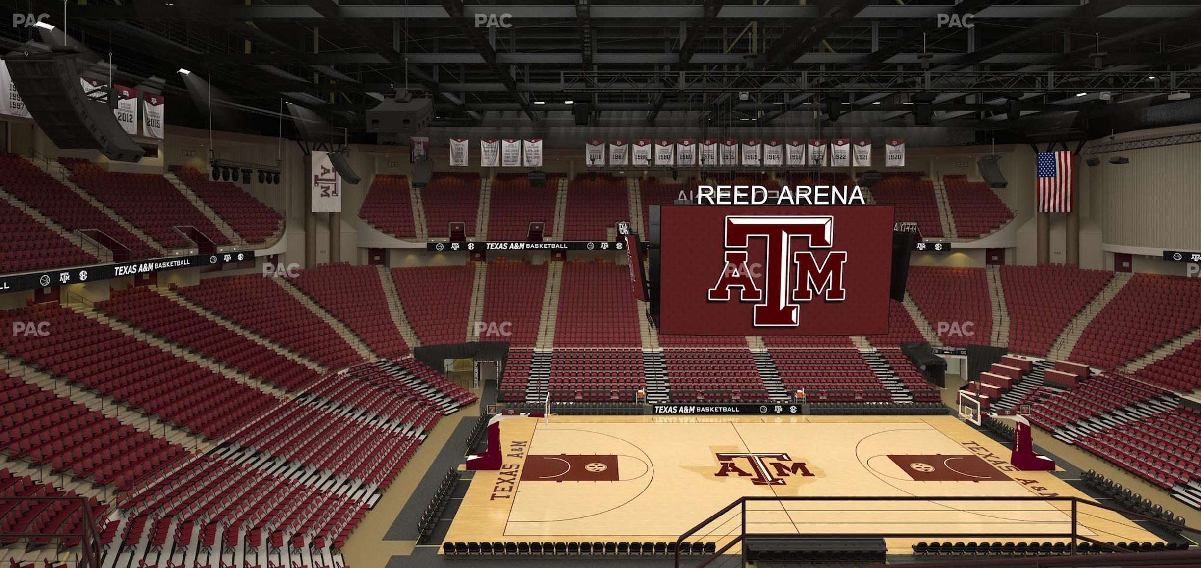 Seating view for Reed Arena Section 206