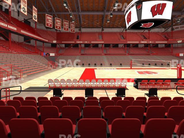 Seating view for Wisconsin Field House Section G