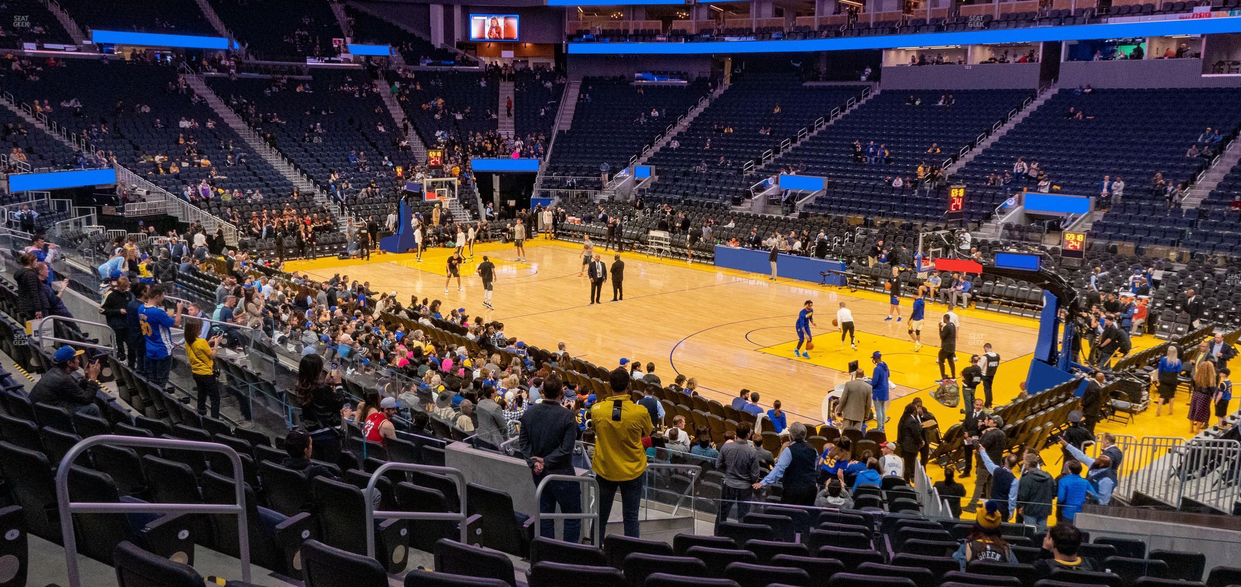 Seating view for Chase Center Section 118