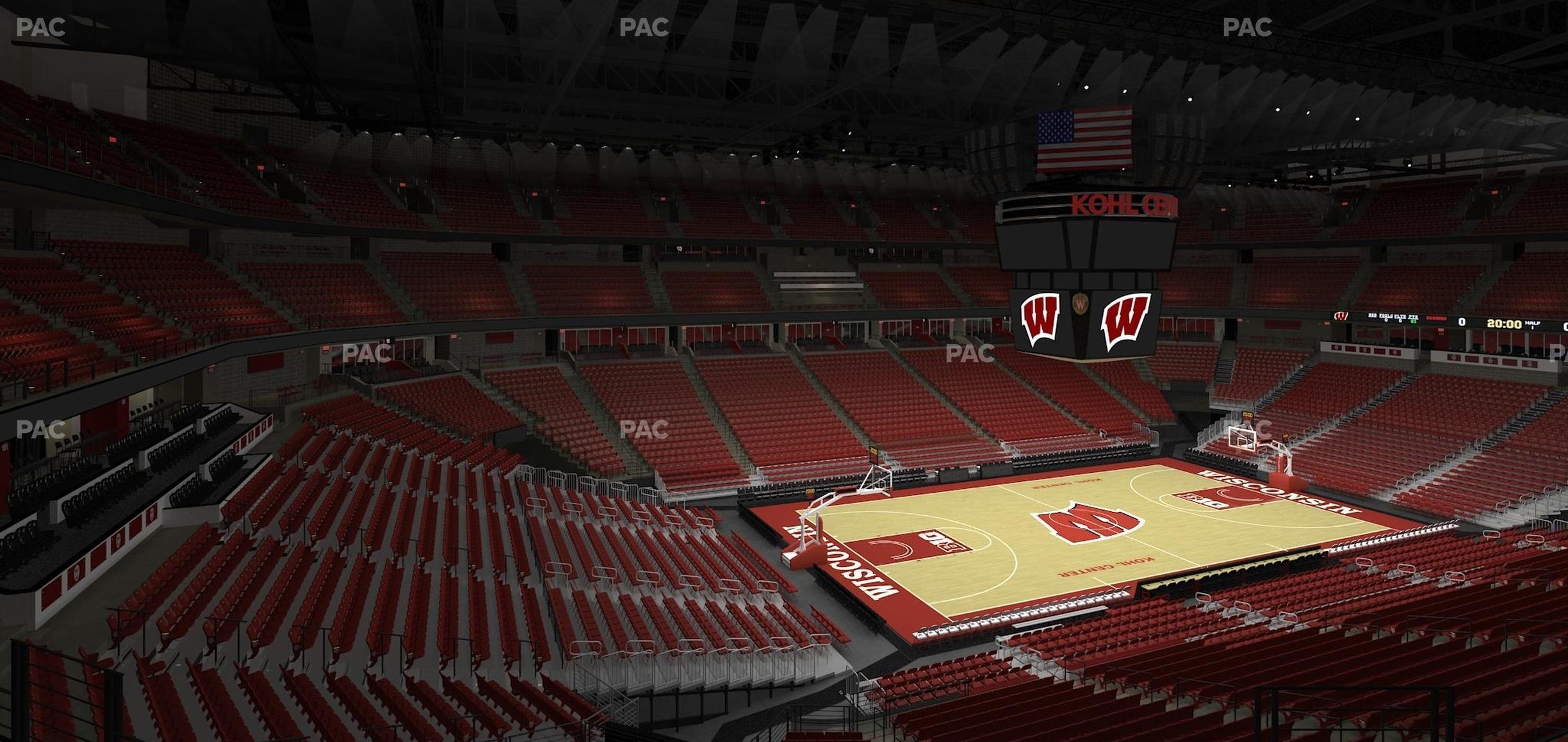 Seating view for Kohl Center Section 225