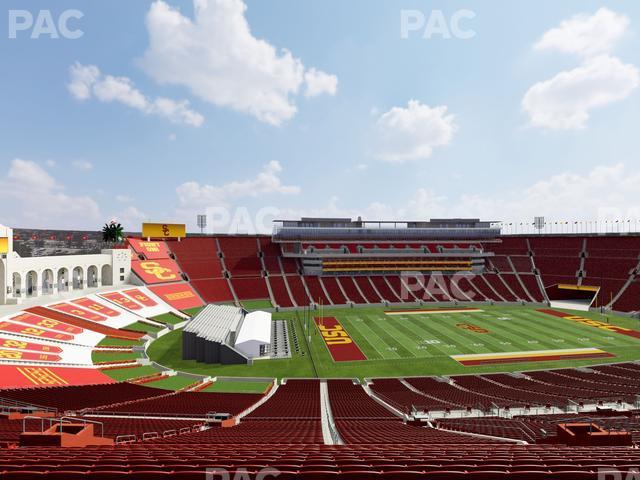 Seating view for Los Angeles Memorial Coliseum Section 325