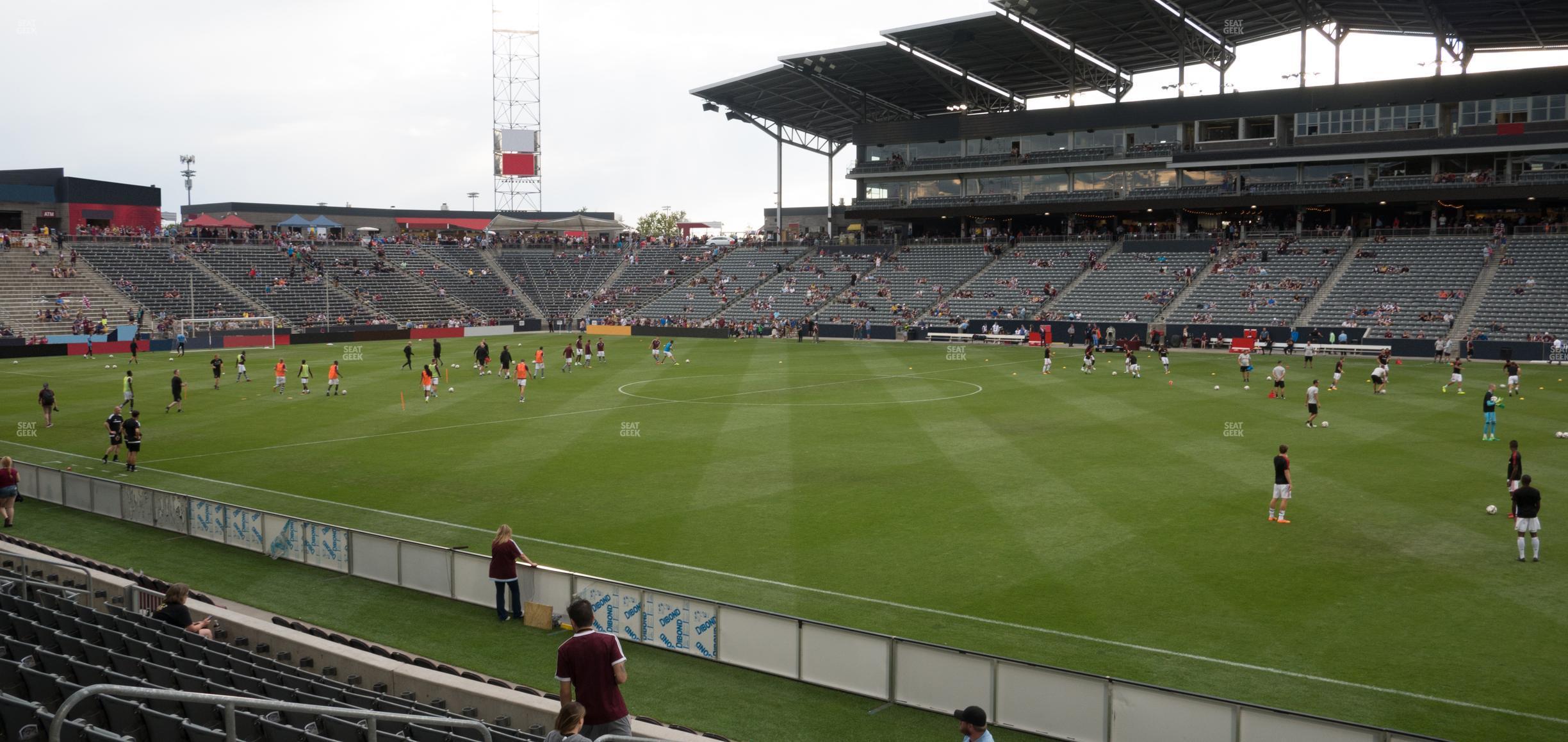 Seating view for Dick's Sporting Goods Park Section 103