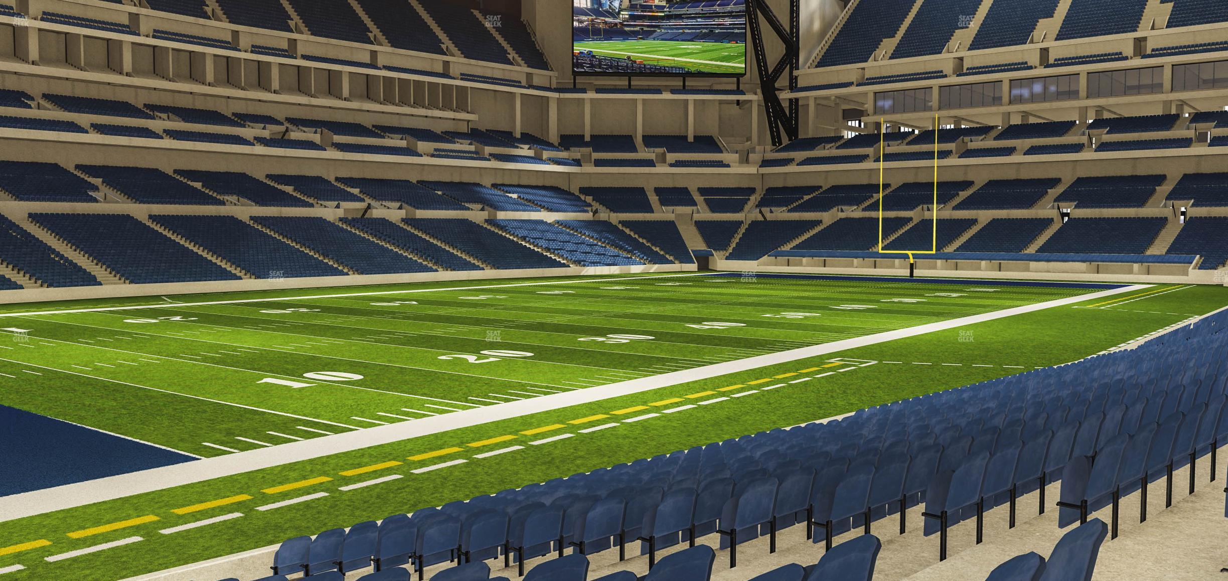 Seating view for Lucas Oil Stadium Section 145