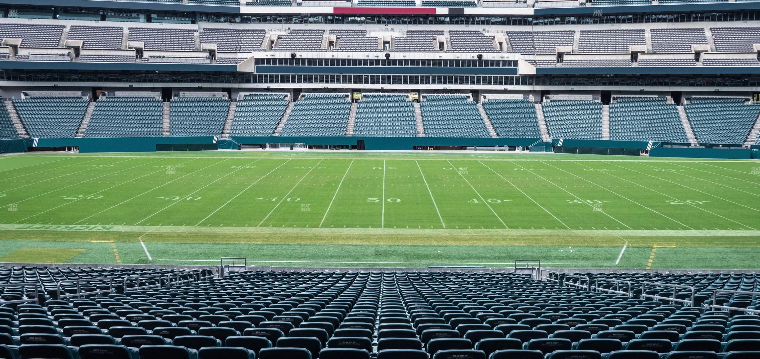 Seating view for Lincoln Financial Field Section 119