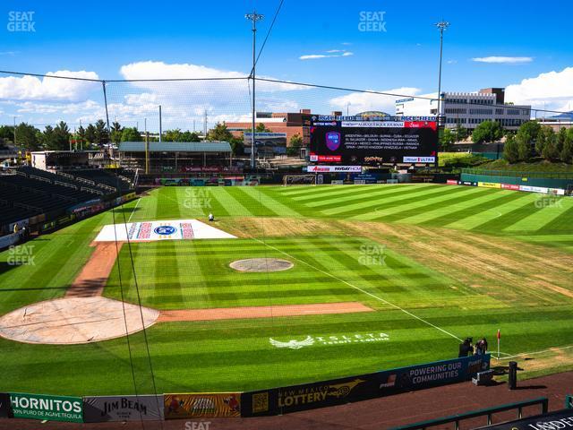 Seating view for Rio Grande Credit Union Field at Isotopes Park Section Club 310