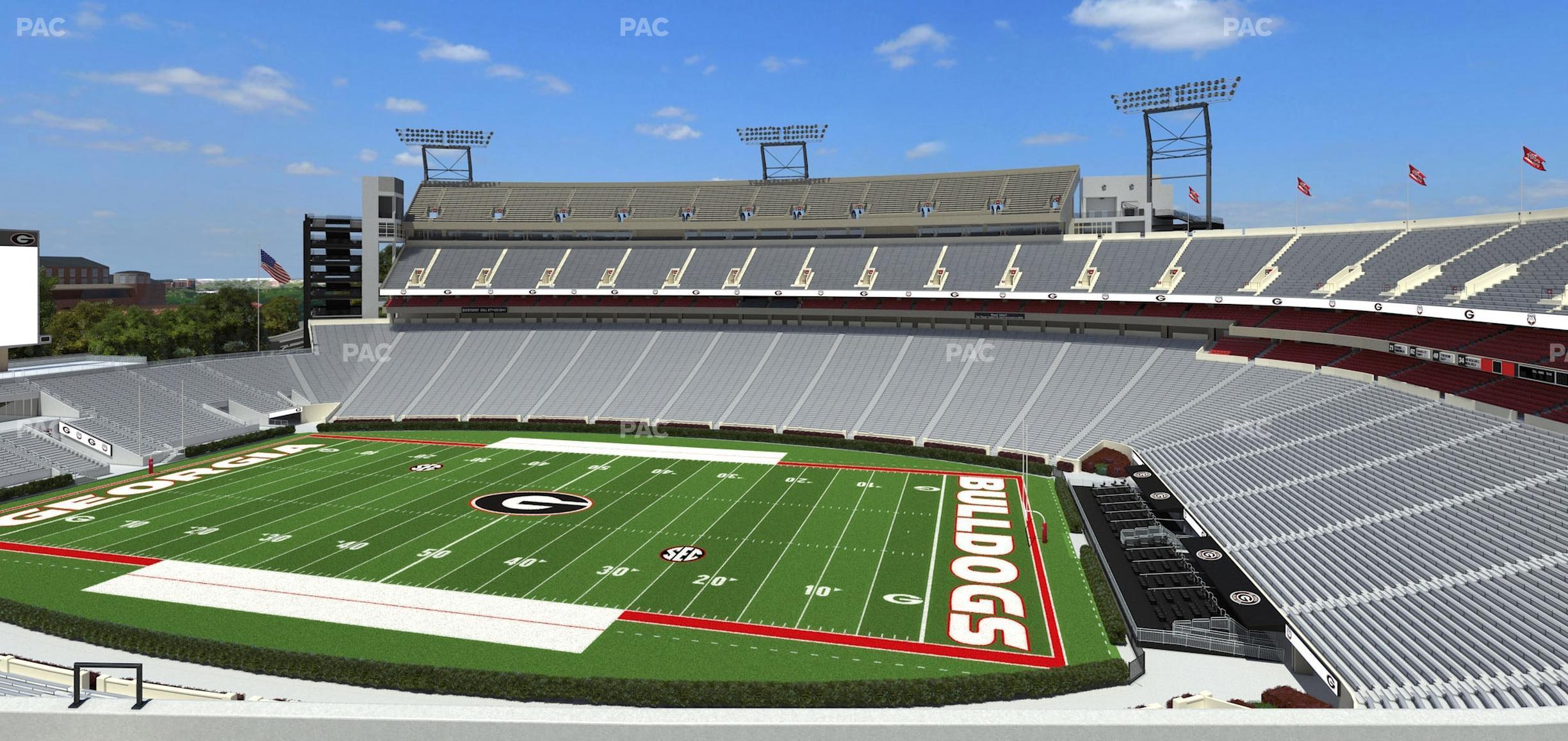 Seating view for Sanford Stadium Section Sky Club 328