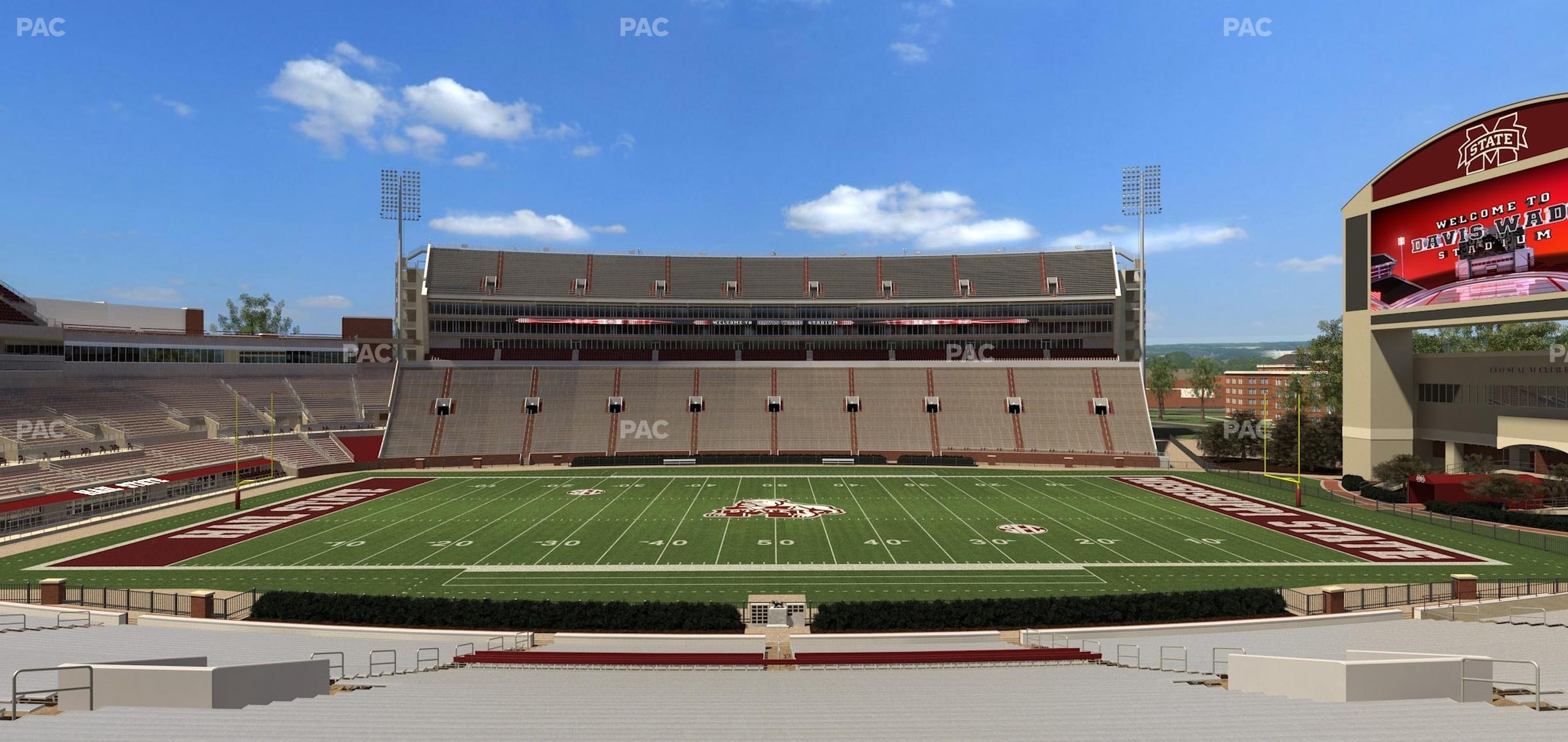 Seating view for Davis Wade Stadium Section 4