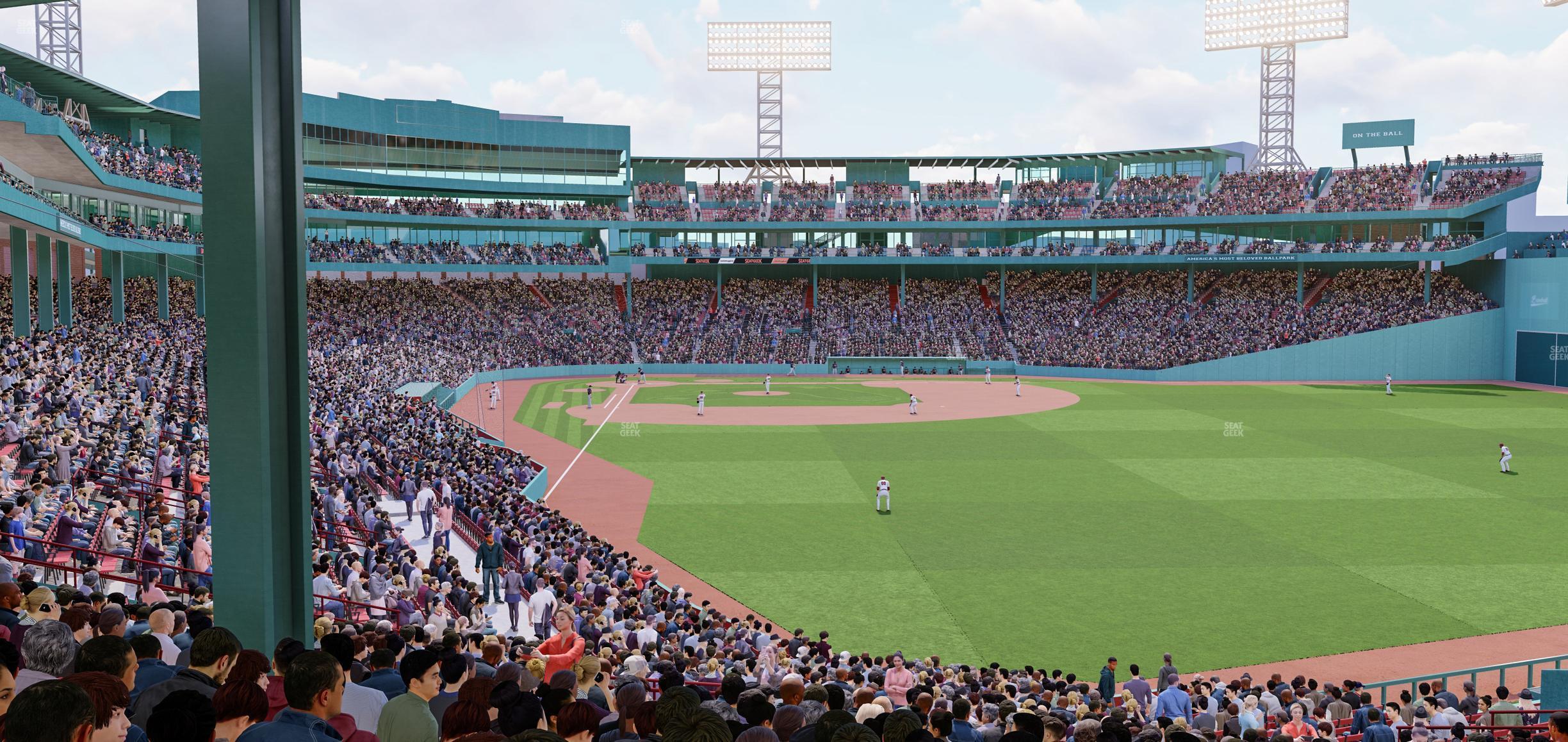 Seating view for Fenway Park Section Grandstand 3