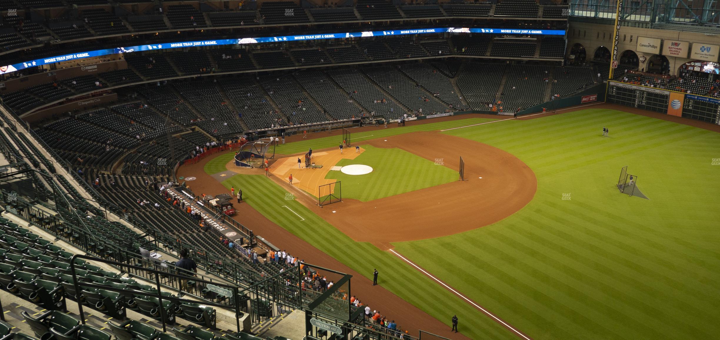 Seating view for Minute Maid Park Section 432