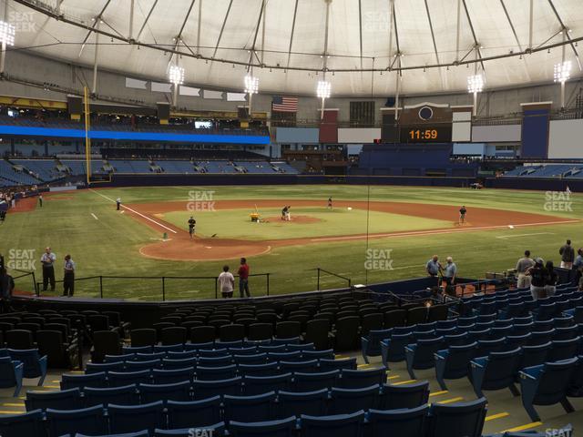 Seating view for Tropicana Field Section 104