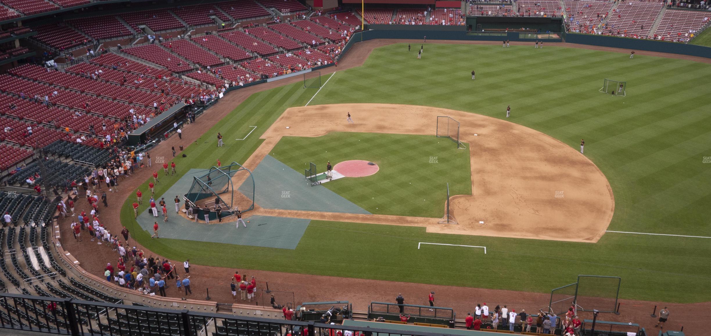 Seating view for Busch Stadium Section Infield Pavilion 344