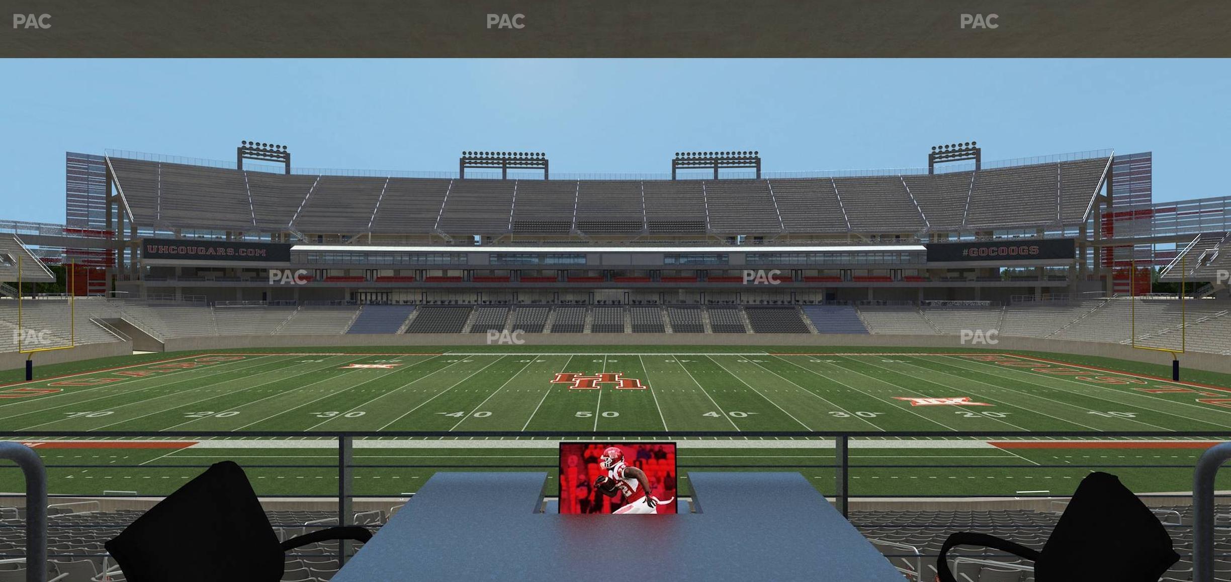 Seating view for TDECU Stadium Section Loge Box 34