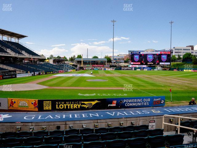 Seating view for Rio Grande Credit Union Field at Isotopes Park Section 110