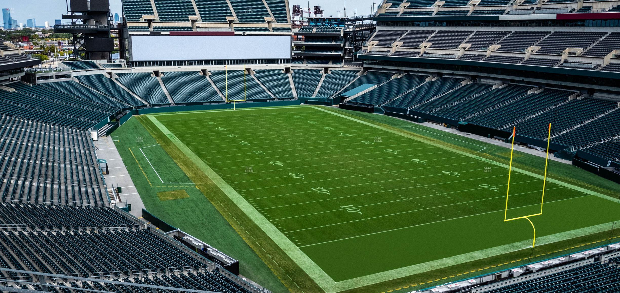 Seating view for Lincoln Financial Field Section M 9