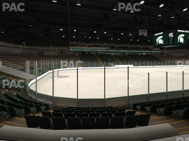 Seating view for Munn Ice Arena Section Ga Students