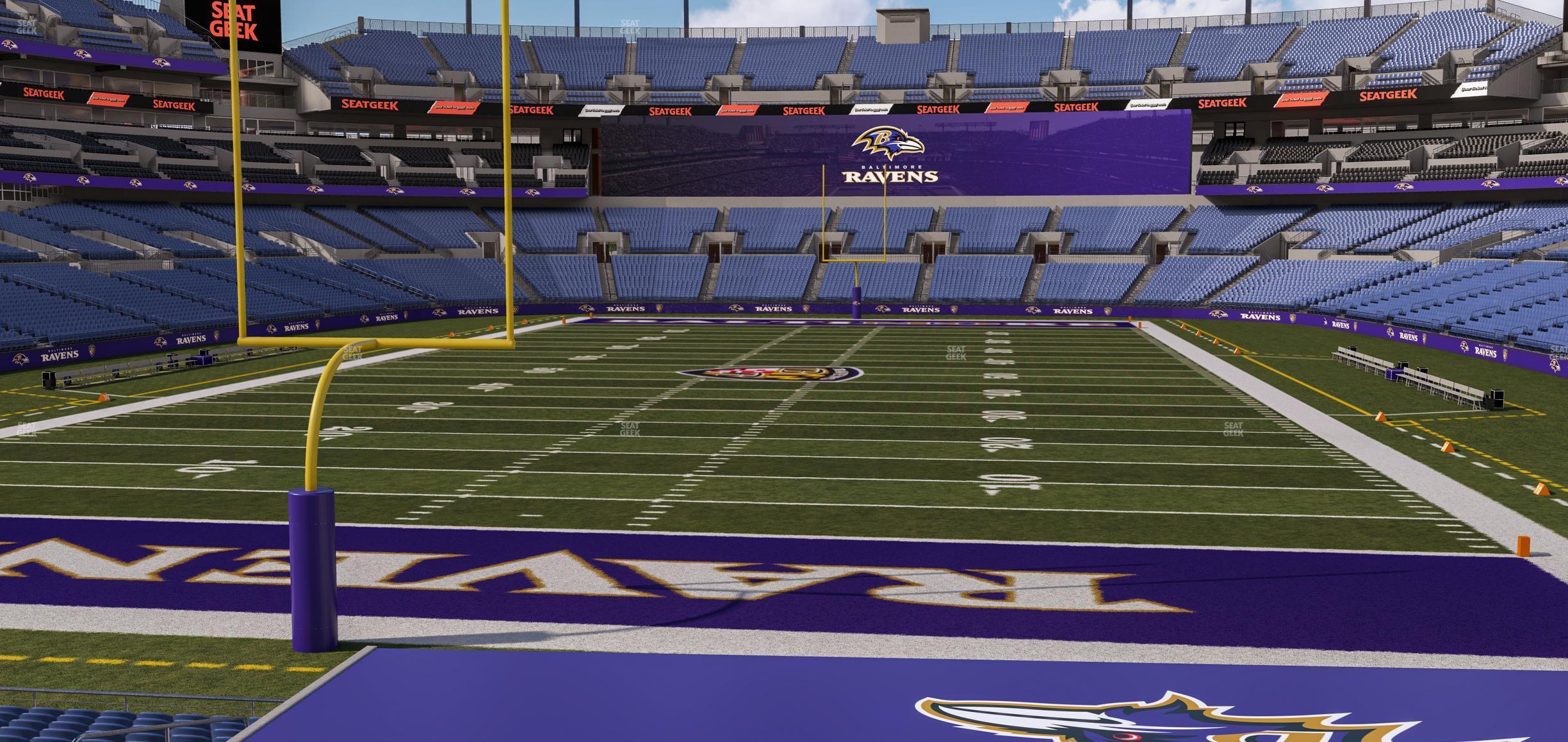 Seating view for M&T Bank Stadium Section 112