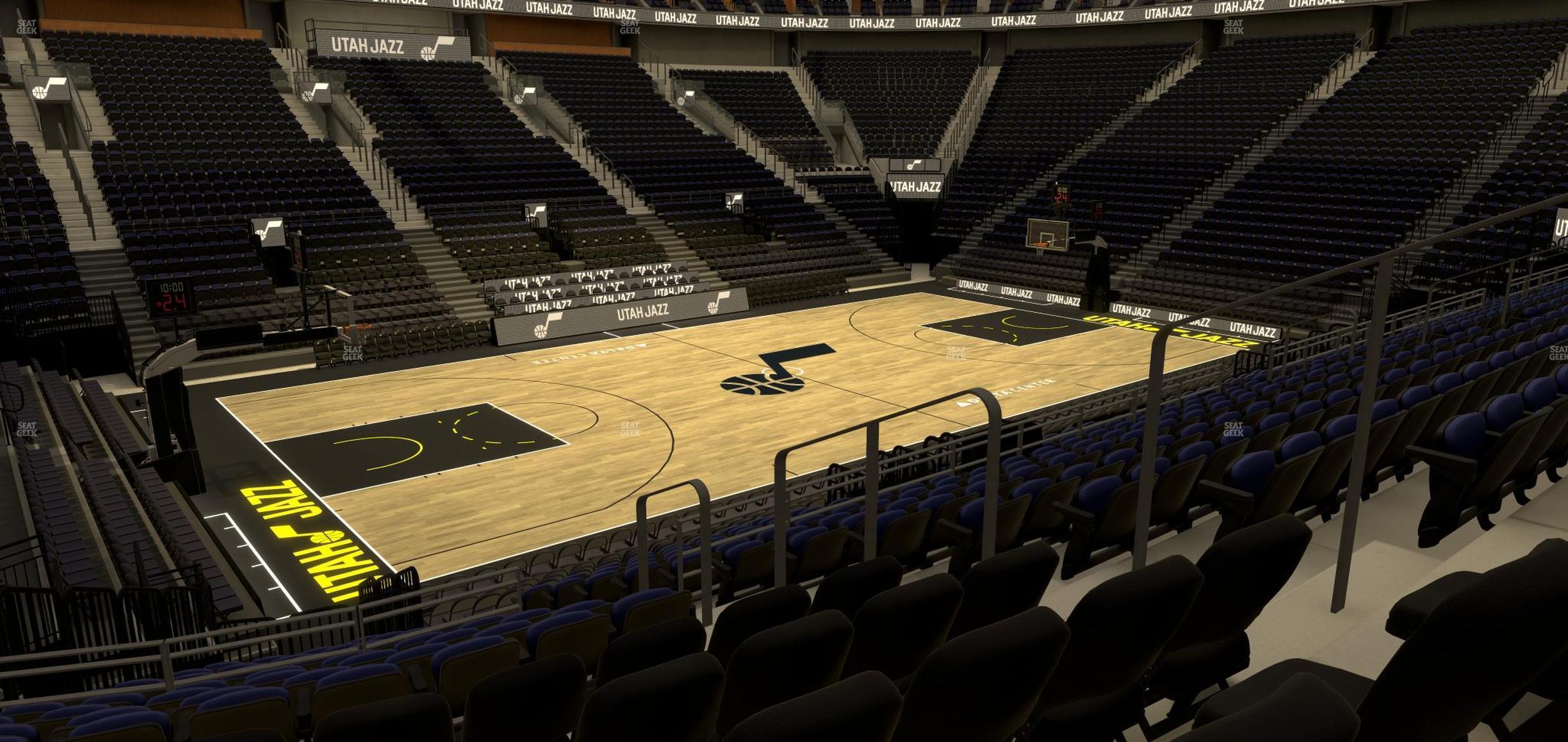 Seating view for Delta Center Section 20