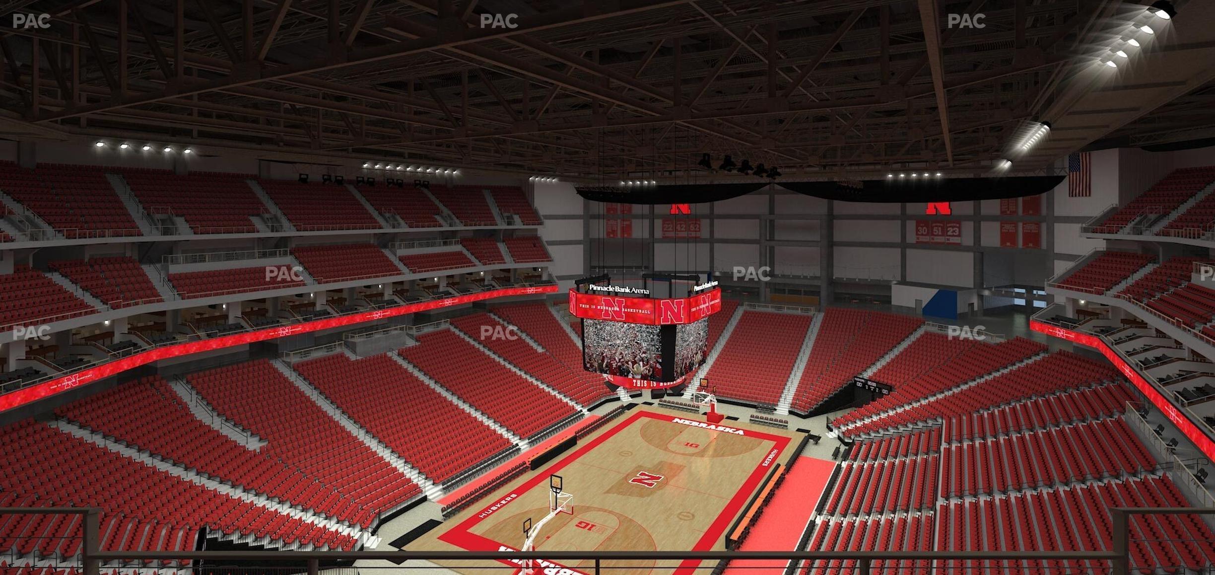 Seating view for Pinnacle Bank Arena Section 309