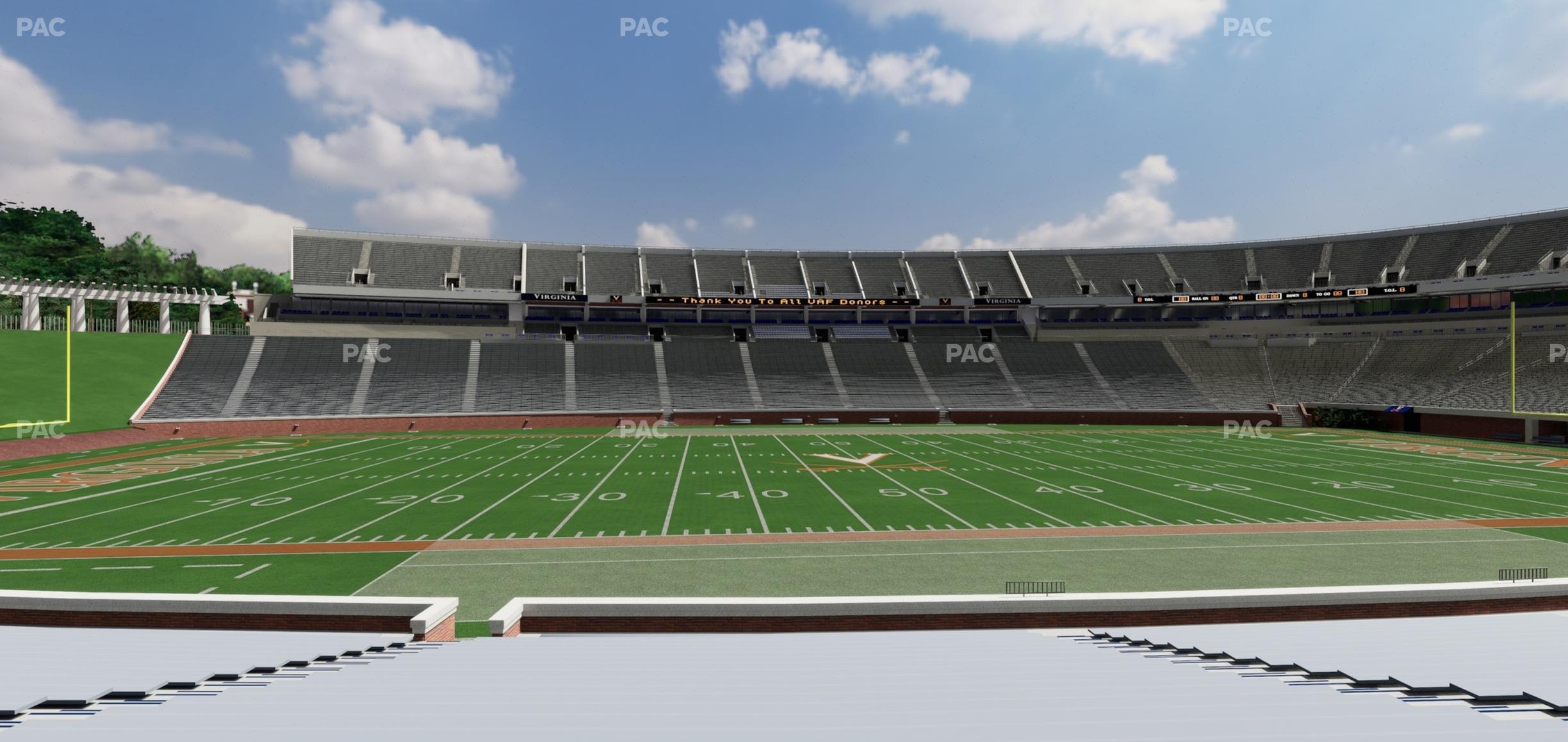 Seating view for Scott Stadium Section 126